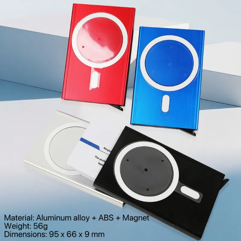 Magnetno aluminijasto samodejno pop-up držalo za kartice